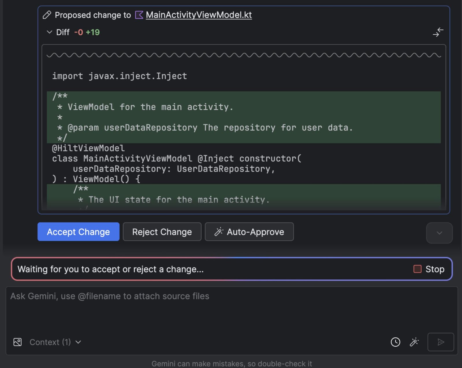 Android Studio Gemini Agent