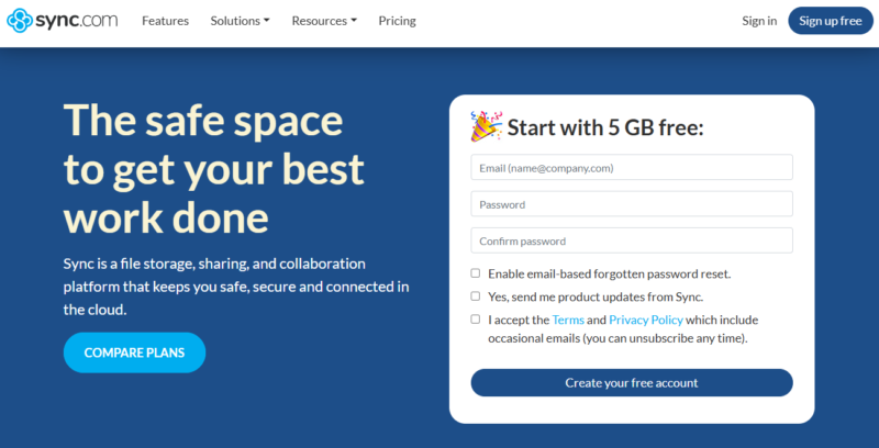 Sync.com-home-page Sync.com home page