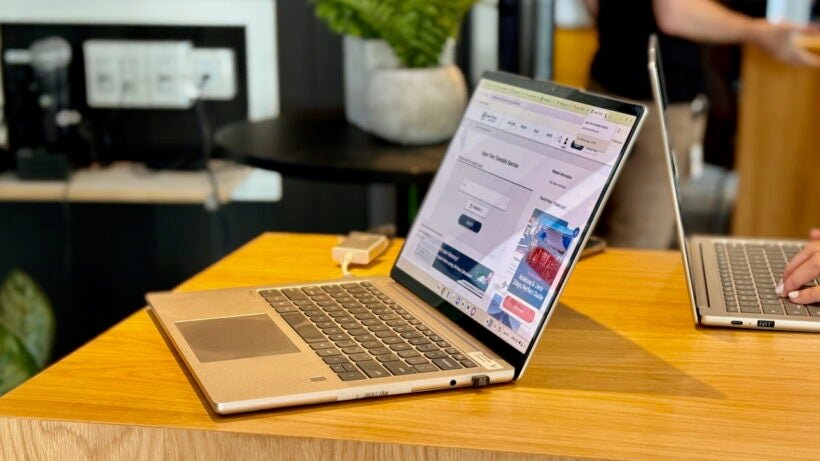 lenovochromebook plus 14 with oled angled