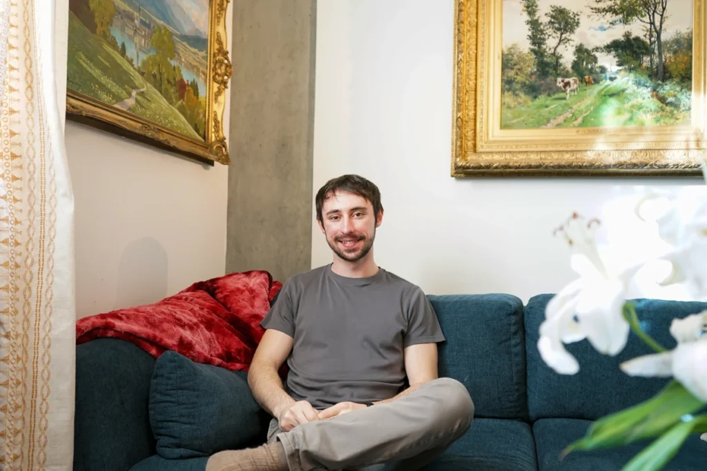 A handout photo of Alex Kachkine, who developed the AI printed film technique.