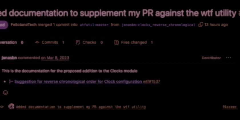 wtfutil/wtf release v0.44.0 and my contribution already lost in the sands of time